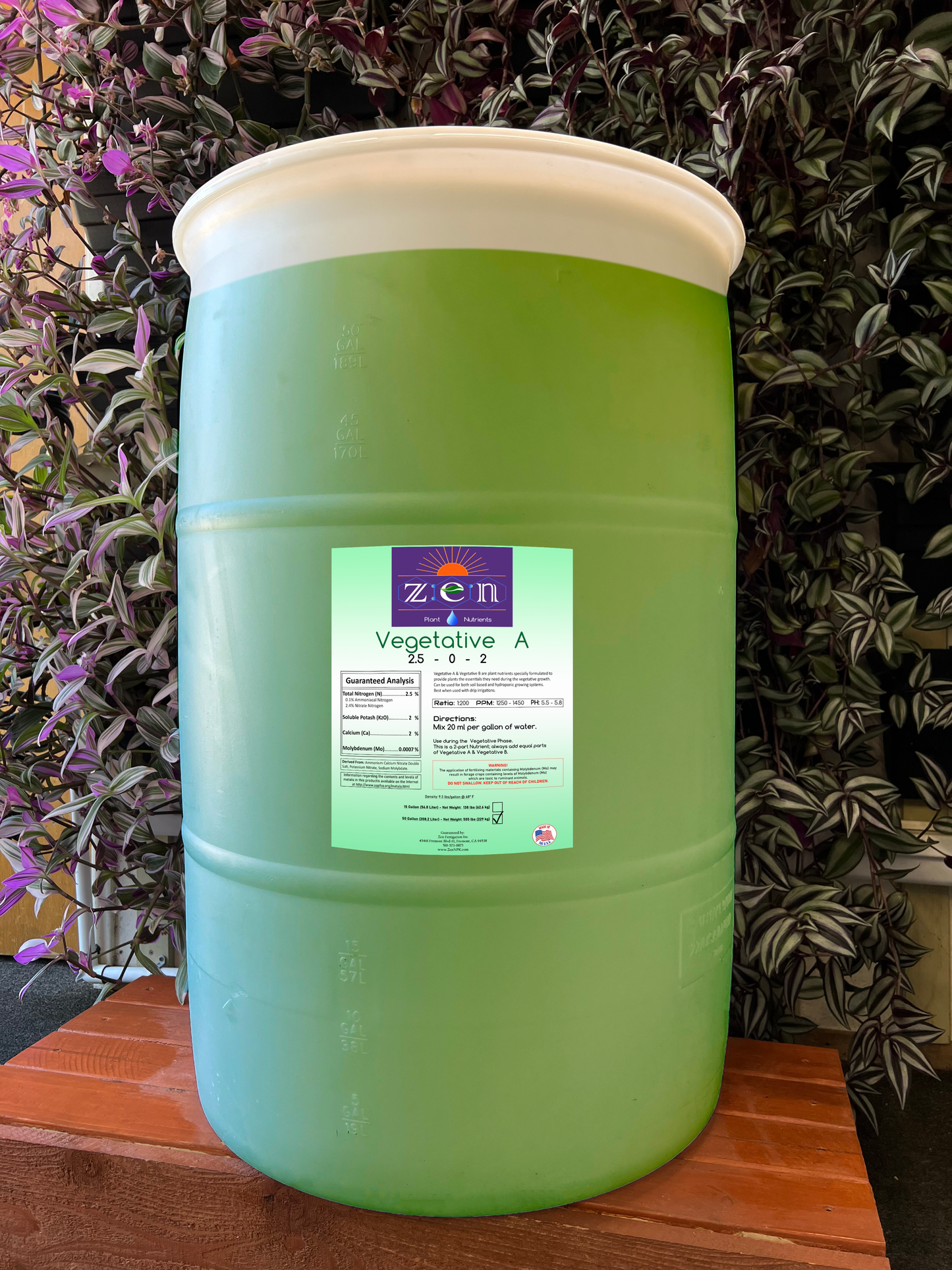 Zen Vegetative A 50 gallon