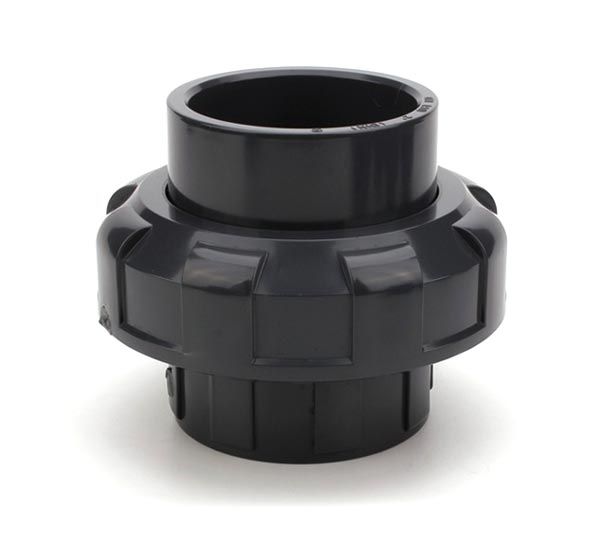Aquagation PVC Union - Schedule 80 - EPDM O-Ring - ANSI - FPT x FPT - 3/4-Inch