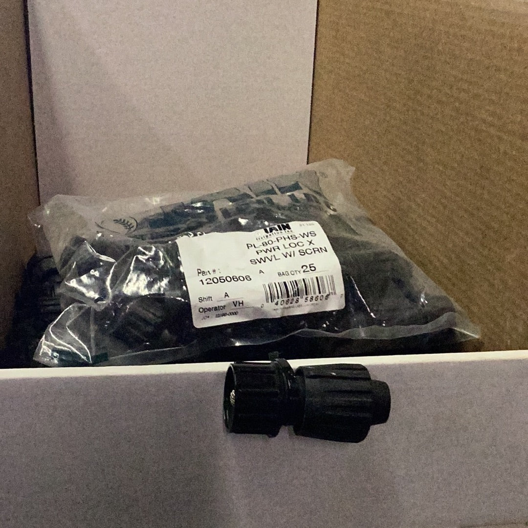 POWER LOC 80 X 3/4" FHT SWIVEL W/SCREEN