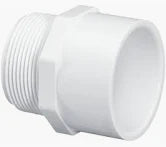 PVC MALE ADAPTER SCHEDULE 40 SOCKET x MPT 1-1/2"