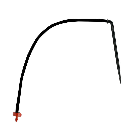 WPCJ DRIPPER 0.5 GPH W/18 MICRO TUBE AND BARB ANGLED STAKE