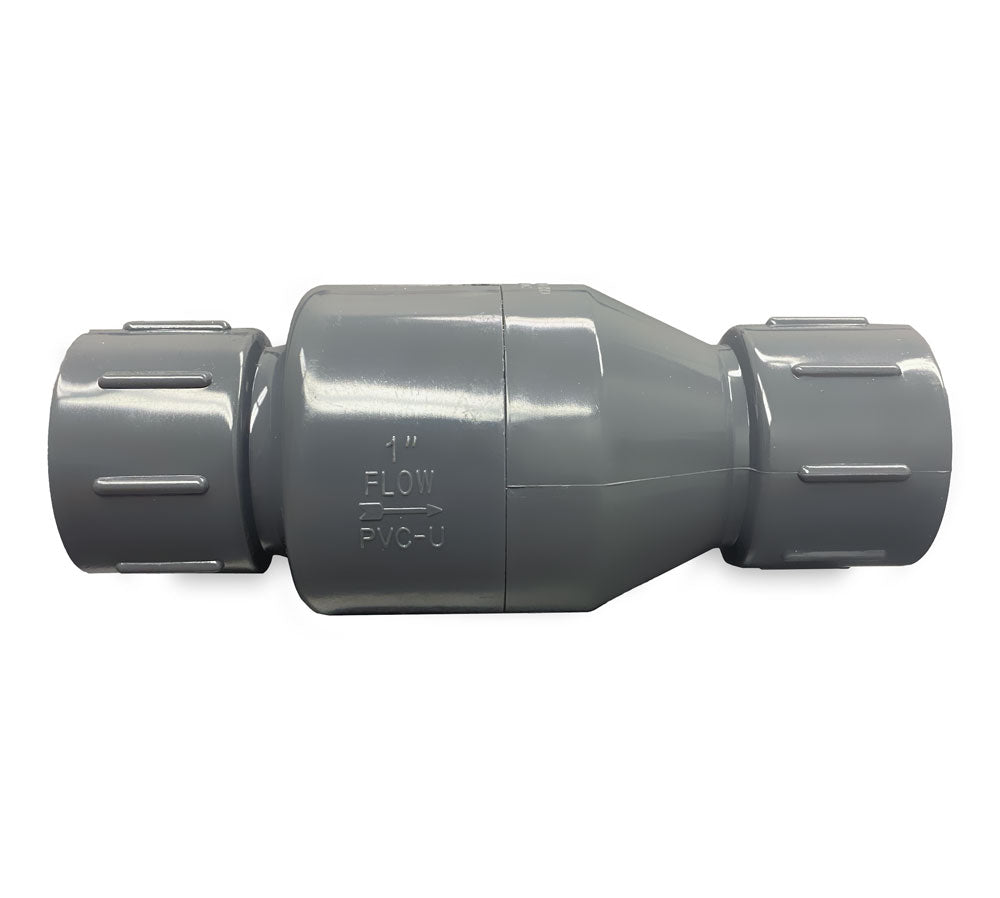 PVC SCH 80 SPRING CHECK VALVE 1" SS