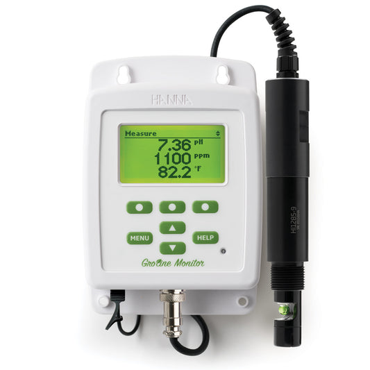 Hanna GroLine Monitor Wall Mount - Inline Probe