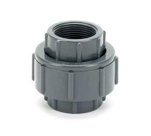 PVC Union - Schedule 40 - Gray - FPT - 3/4-Inch