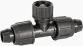 POWER LOC 80 X 3/4" FHT SWIVEL TEE W/SCREEN